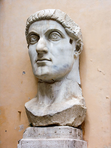 Tte colossale de Constantin Ier le Grand - IVe sicle - Muses du Capitole
